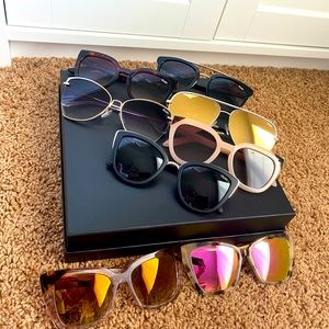 8 sunglasses bundle - Quay and DIFF